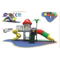 A1513 kindergarten furniture Hotsale Children Outdoor mushroom Plastic Playground Set kid plastic tunnel slide playground